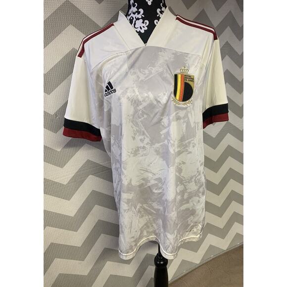 Authentic Adidas Royal Belgian Football Home Soccer Jersey New Mens Sizes $90 - Picture 1 of 6
